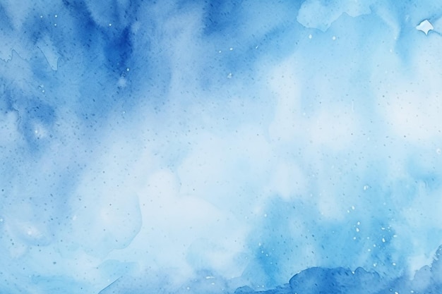 Foto fondo de acuarela azul pintado a mano