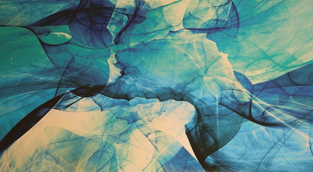 Fondo de acuarela azul turquesa abstracto