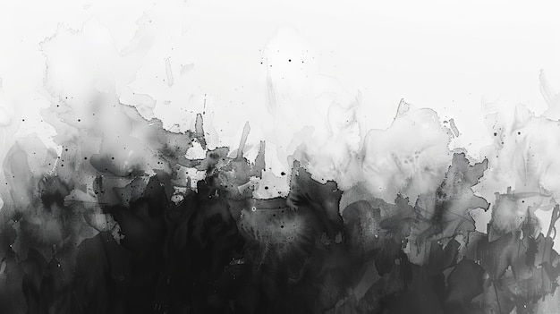 Fondo de acuarela en blanco y negro