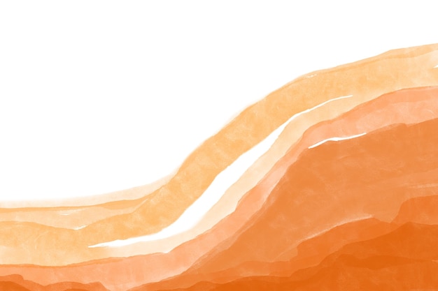 El fondo en acuarela de borde Png en naranja