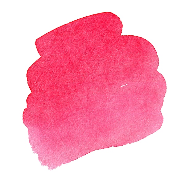 Fondo de acuarela dibujada a mano abstracta roja para texto o logotipo Elemento de diseño de acuarela