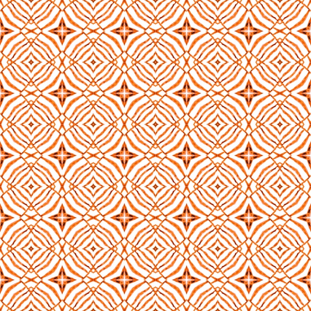 Fondo de acuarela en mosaico Naranja fresco boho