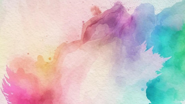 Fondo de acuarela pastel abstracto sobre papel