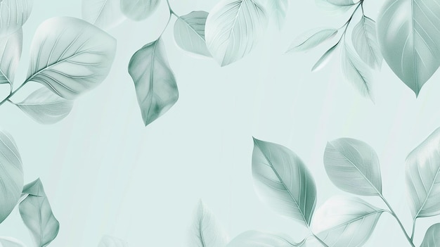 fondo de acuarela con patrón sin costuras de hoja