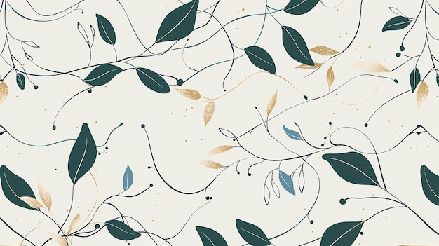 fondo de acuarela con patrón sin costuras de hoja