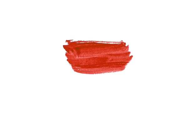 Fondo de acuarela rojo abstracto aislado en un blanco
