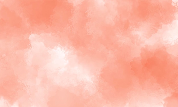 Fondo de acuarela rojo naranja nubes de algodón de azúcar papel tapiz abstracto