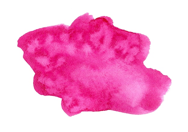 Fondo de acuarela rosa abstracta Mancha de acuarela dibujada a mano