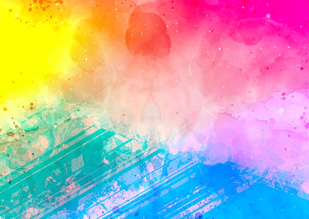 Fondo de acuarela rosa pintado a mano detallado