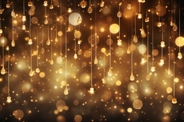Fondo adorable con luces de navidad