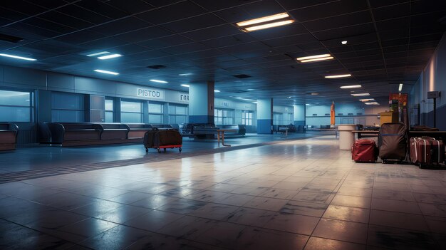 Foto fondo de aeropuerto vacío por pandemia