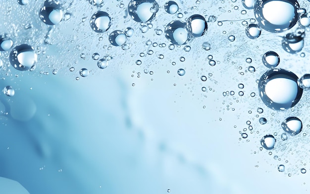 Un fondo de agua azul con burbujas y la palabra agua en él