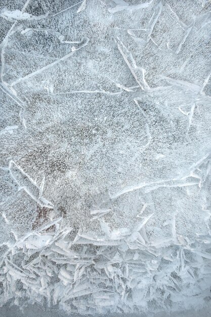 Foto fondo agua congelada con patrones de lujo textura de hielo