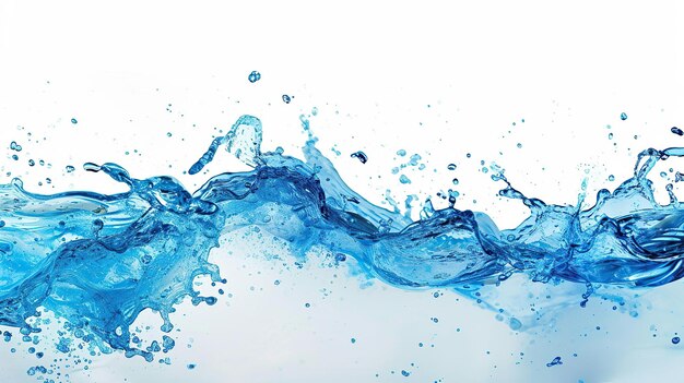 Fondo de agua limpia y transparente Líquido con gotas generativas ai