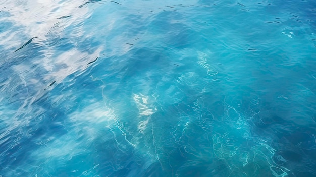 Fondo de agua de mar con rayos solares Generación AI