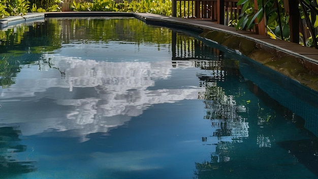 Fondo del agua en la piscina