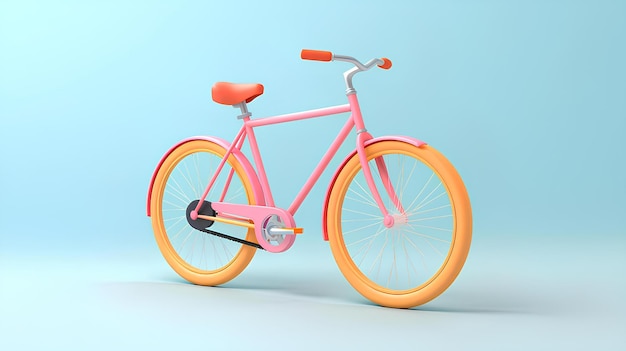 El fondo aislado de la bicicleta en 3d