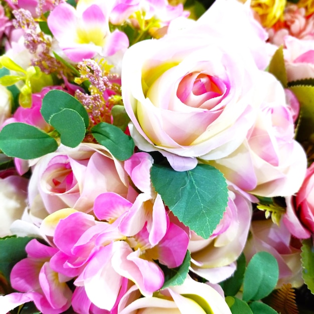 fondo algunas hermosas flores para la escena de la boda