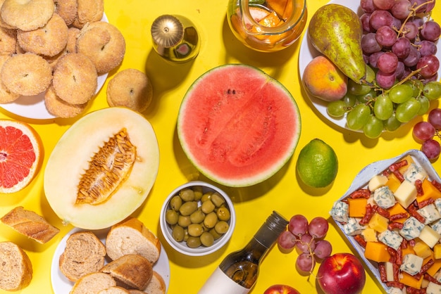 Fondo de almuerzo de vacaciones de Ferragosto