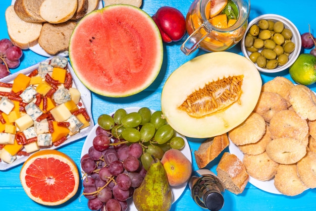 Fondo de almuerzo de vacaciones de Ferragosto