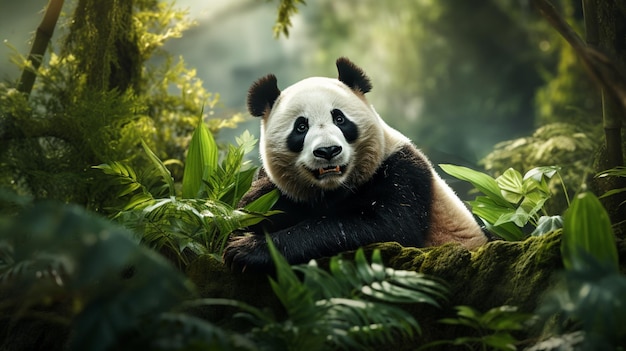 Foto fondo de alta calidad de panda gigante