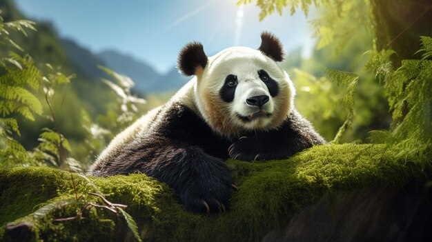 Fondo de alta calidad de panda gigante