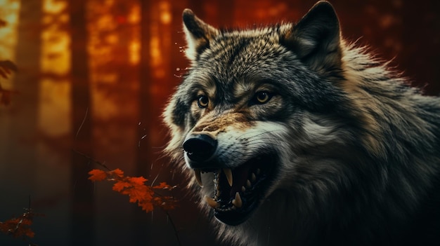 Foto el fondo de alta calidad de wolf