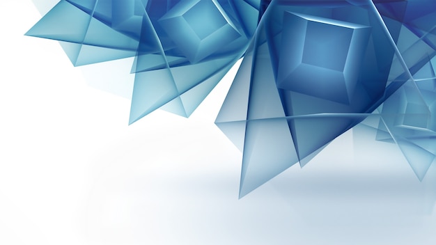 Fondo de alta tecnología abstracto en tonos azules