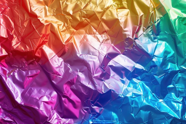 Fondo de aluminio de arco iris multicolor con textura desigual