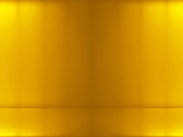 Fondo amarillo abstracto con gradiente suave utilizado para plantillas de diseño web, sala de estudio de productos