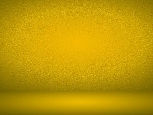 Fondo amarillo abstracto con gradiente suave utilizado para plantillas de diseño web, sala de estudio de productos