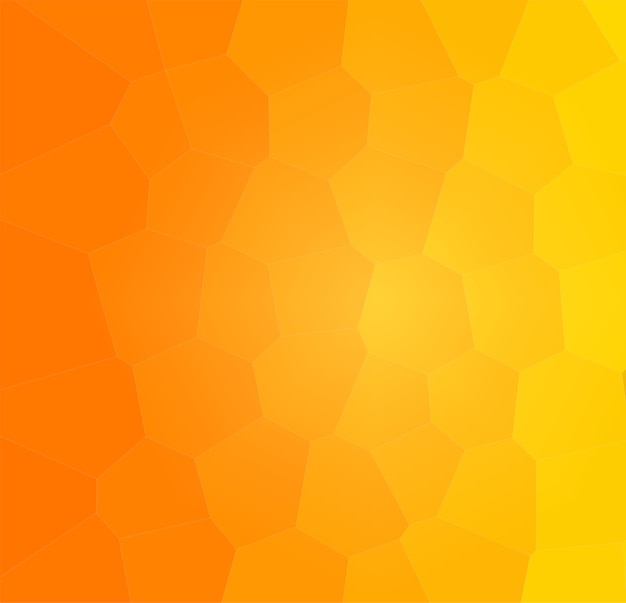 Fondo amarillo anaranjado con primer plano de la ilustración de la abeja del panal