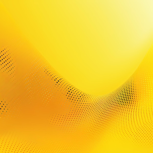 Foto fondo amarillo con un gradiente y un patrón de puntos de medio tono ilustración vectorial de alta resolución i