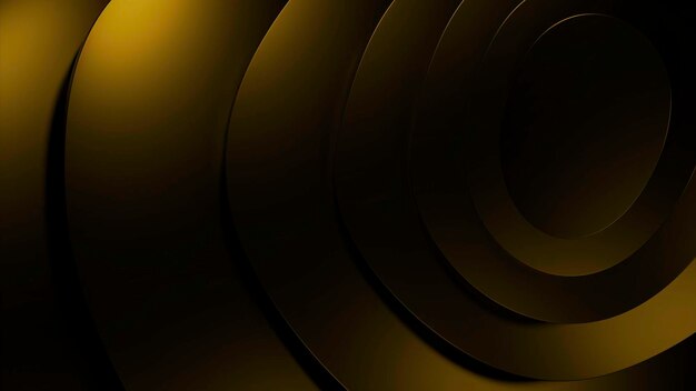 Fondo amarillo hecho en gráficos por computadora Diseño Pequeños círculos conectados entre sí girando alrededor