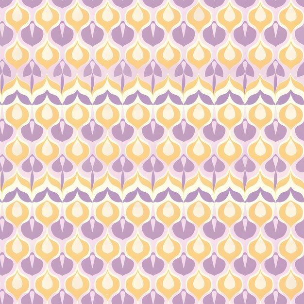 un fondo amarillo con hojas y hojas púrpuras
