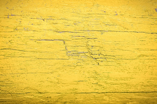 Fondo amarillo de madera vieja. Madera pintada de amarillo.