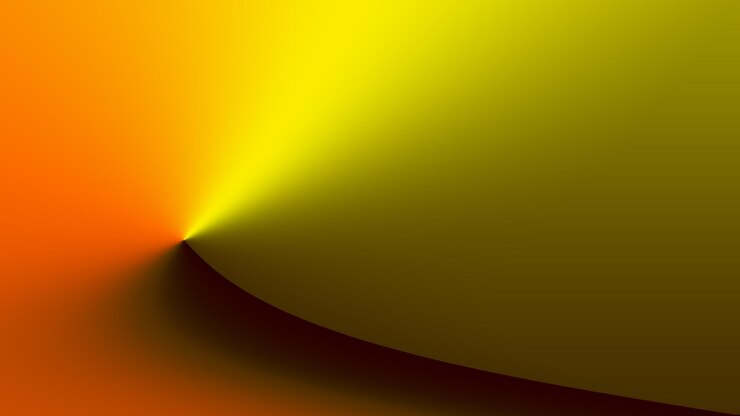Foto un fondo amarillo y naranja con una línea de luz