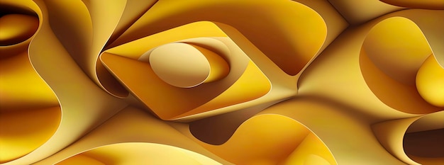 Fondo amarillo panorámico de papel tapiz abstracto amarillo