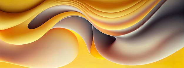 Fondo amarillo panorámico de papel tapiz abstracto amarillo