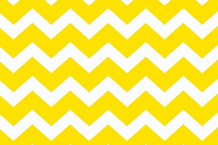 Foto fondo amarillo con patrón zig-zag en estilo geométrico