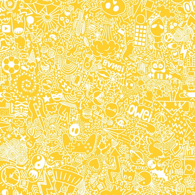 un fondo amarillo con un tema blanco y amarillo con la palabra juguetes en él