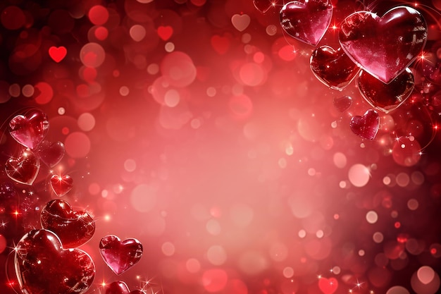 El fondo del amor de San Valentín Rojo