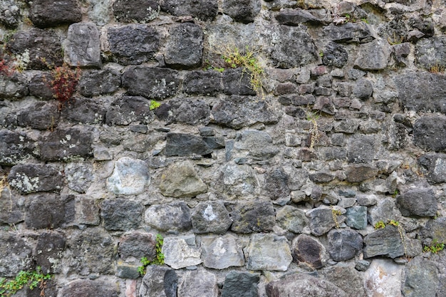 Fondo del antiguo muro de piedra