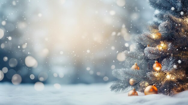 Fondo del árbol de Navidad con espacio para copiar