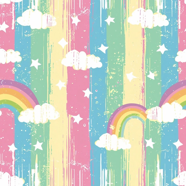El fondo del arco iris de las rayas chic vintage