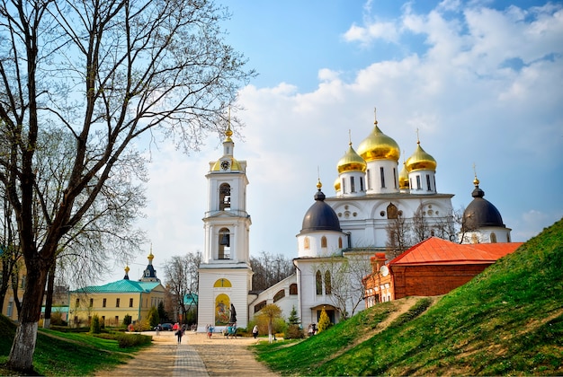 Fondo de arquitectura del templo de Dmitrov