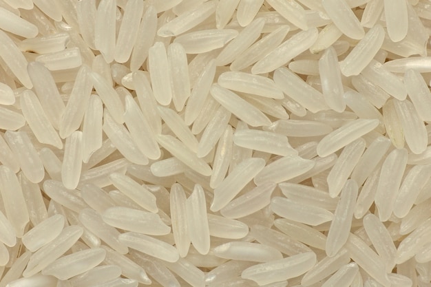 Fondo de arroz blanco de grano largo