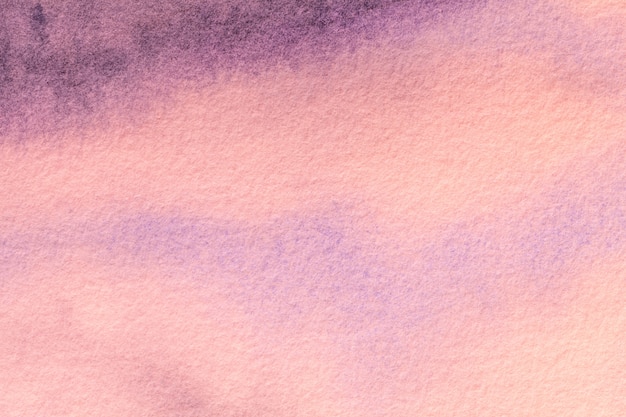 Fondo de arte abstracto de color rosa claro y colores púrpuras. Acuarela sobre lienzo.