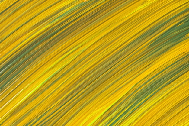 Fondo de arte abstracto colores amarillo y verde. Pintura de acuarela sobre lienzo con trazos de color ámbar y splash. Obra de acrílico sobre papel con patrón de manchas. Telón de fondo de textura.