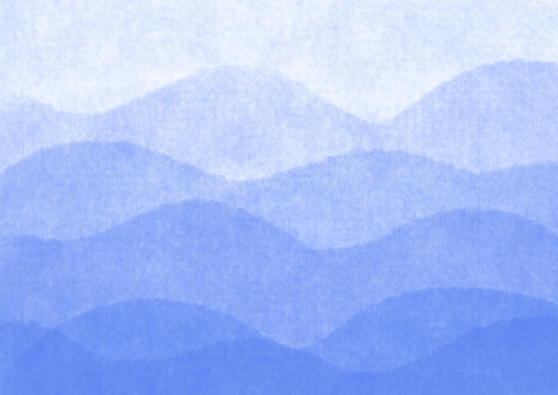 Fondo de arte abstracto colores azul claro con degradado Pintura de acuarela con patrón de cielo de olas marinas